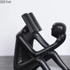 Скульптура Фигурка Читающего Книгу Эстетичный Декор Комнаты Креативный Персонаж Изделия из Смолы Абстрактные Фигурки Статуэтка Настольное Украшение