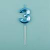 1pc Birthday Cake Topper Candles Blue Pink Birthday Digital Candle Memorial Day Party Cake Decor For Girl Boys Cake Accessories