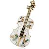 Fashion Versatile Cello Brooch Pop Retro Guitar Pin Coat Corsage Accessories Button Pin