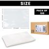 Shipping Label Sleeves 100Pcs, 7.5x5.5 Inches - Packing Slip Envelope Pouches with Self-Adhesive Peel & Seal - Clear Plastic & Waterproof Envelopes