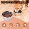 Вставка для мисок для собак с присосками, силиконовая головоломка с защитой от удушья, вставка для мисок для собак с медленной подачей, для обычных и высоких мисок для собак