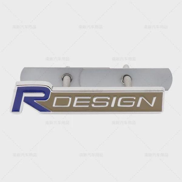 3D Metal Rdesign R Design Front Grill Car Badge Sticker Emblem Decal Decoration For XC40 XC60 XC90 V90 S90 S60 V60 V40 C70