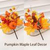 Pumpkin Berry Branches Pumpkin Maple Leaf Decor Artificial Maple Leaf Halloween Decor  Festival