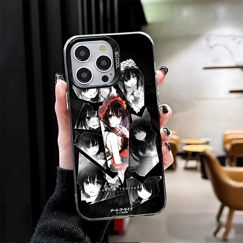 Date A Live Токисаки Куруми Ударопрочный Чехол для Телефона для iPhone 17 Air 16 16E 15 Pro Max 14 Plus 13 Mini 12 Задняя Крышка Противоударный Fu
