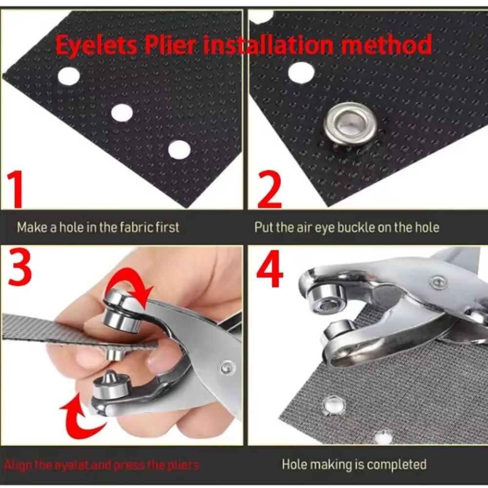 With Eyelets Grommet Eyelet Plier Set Installation Grommet Tool Kit Metal Pliers For Leather Cloth
