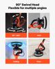 Drywall Sander, 1150W Electric Drywall Sander, Popcorn Ceiling Removal Tool with Vacuum Dust Collection, 5 Variable Speed 800-1700 RPM, LED Light,