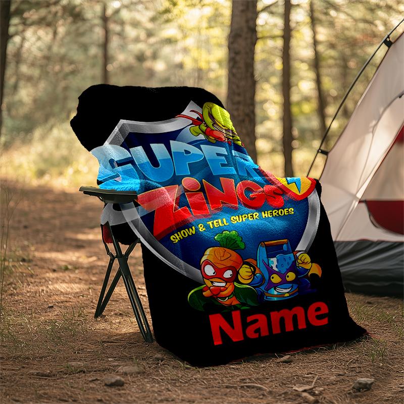 Personalized Custom Name Blanket - SuperZings Print Design,Blanket for Sofa,Bed,Travel,Camping - Soft and Warm, Great Gift