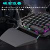 Gaming Keyboard 44 Keys Red Axis Mechanical Keyboard USB Wired Compact Design with RGB Luminous LED Backlight Fully Programmable Gaming Keyboard