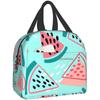 Cute Watermelon Lunch Bag Travel Work Picnic Bento Box Cooler Reusable Canvas Tote Boxes for Women Kids Insulated Lunch Bags