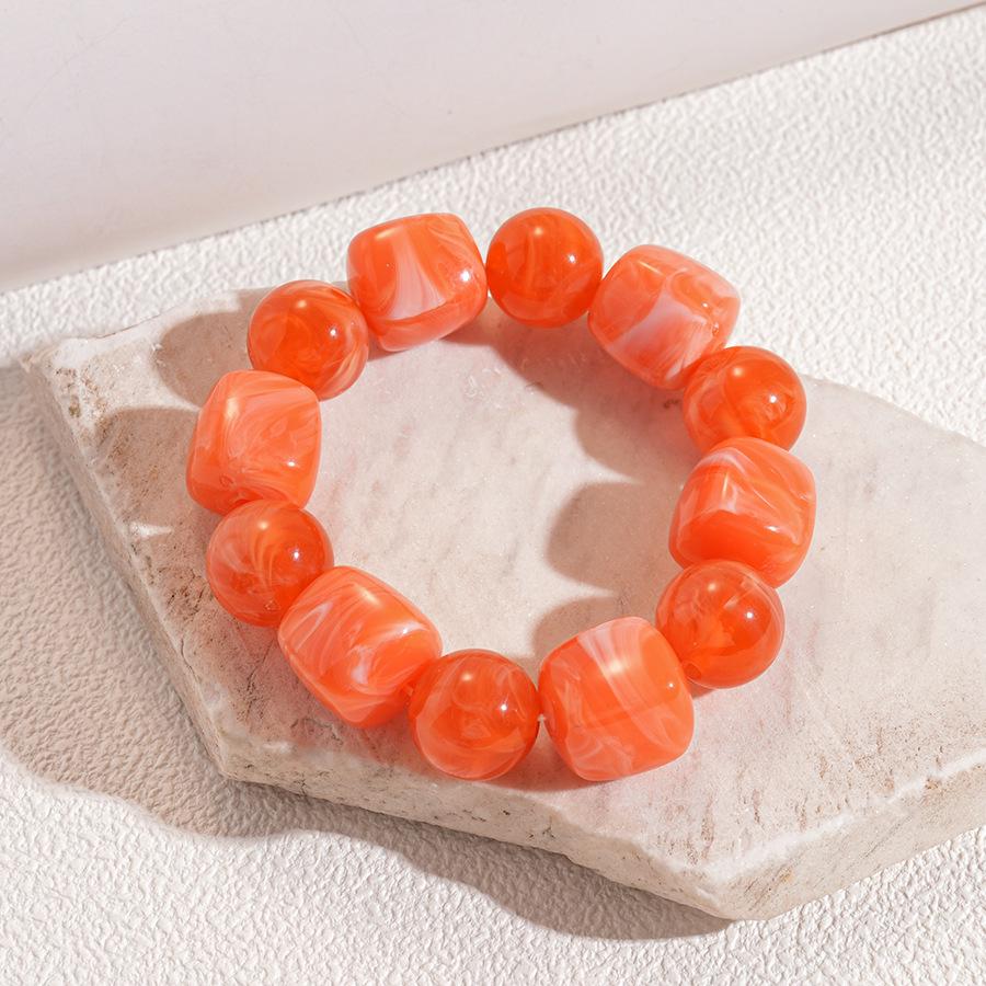 Bohemian Irregular Round Resin Bracelet - Elegant, Versatile Jewelry for Women