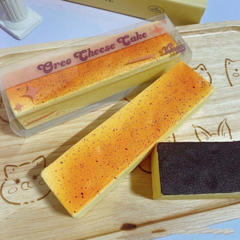Release Hand Big Butter Stick Squeezing Toy Sensory Realistic Cheesecake Bars  For Adult