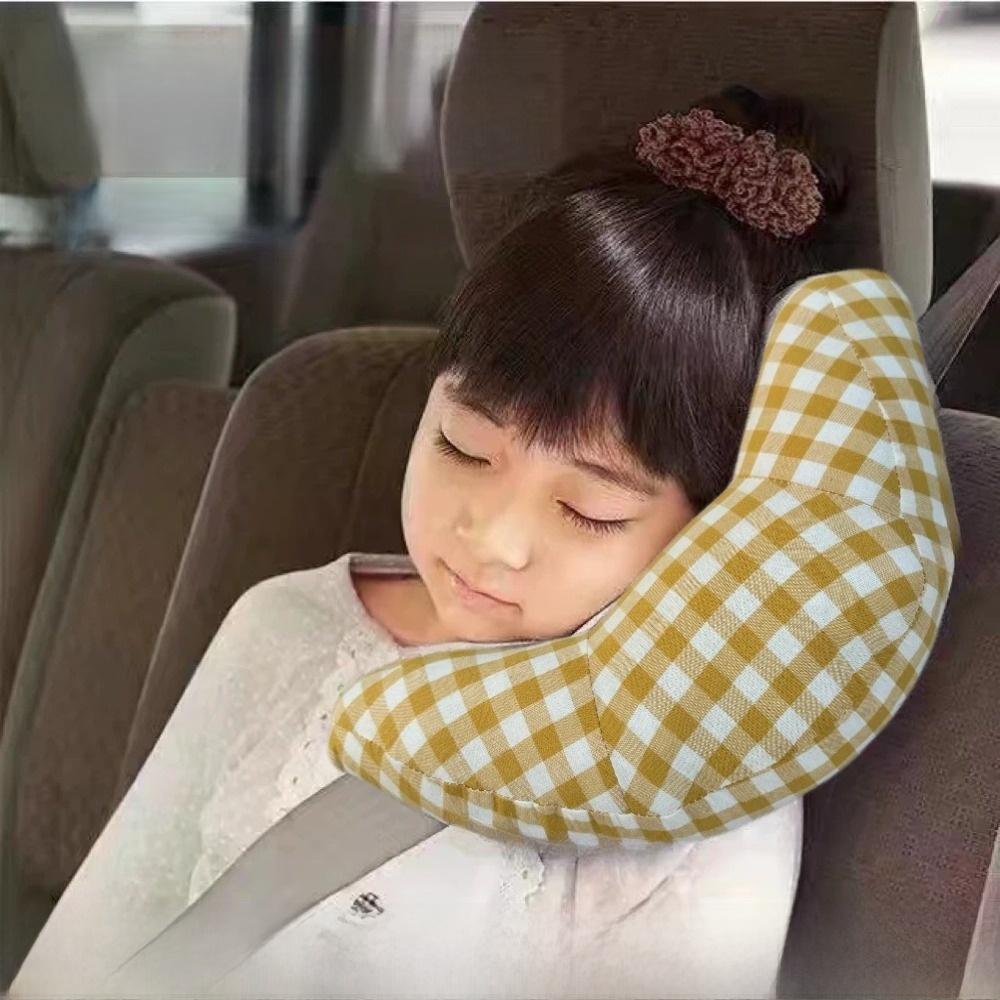 Two-In-One Design Car Seat Belt Pillow Adjustable Travel Head Rest Safety Strap Pad Car Travel