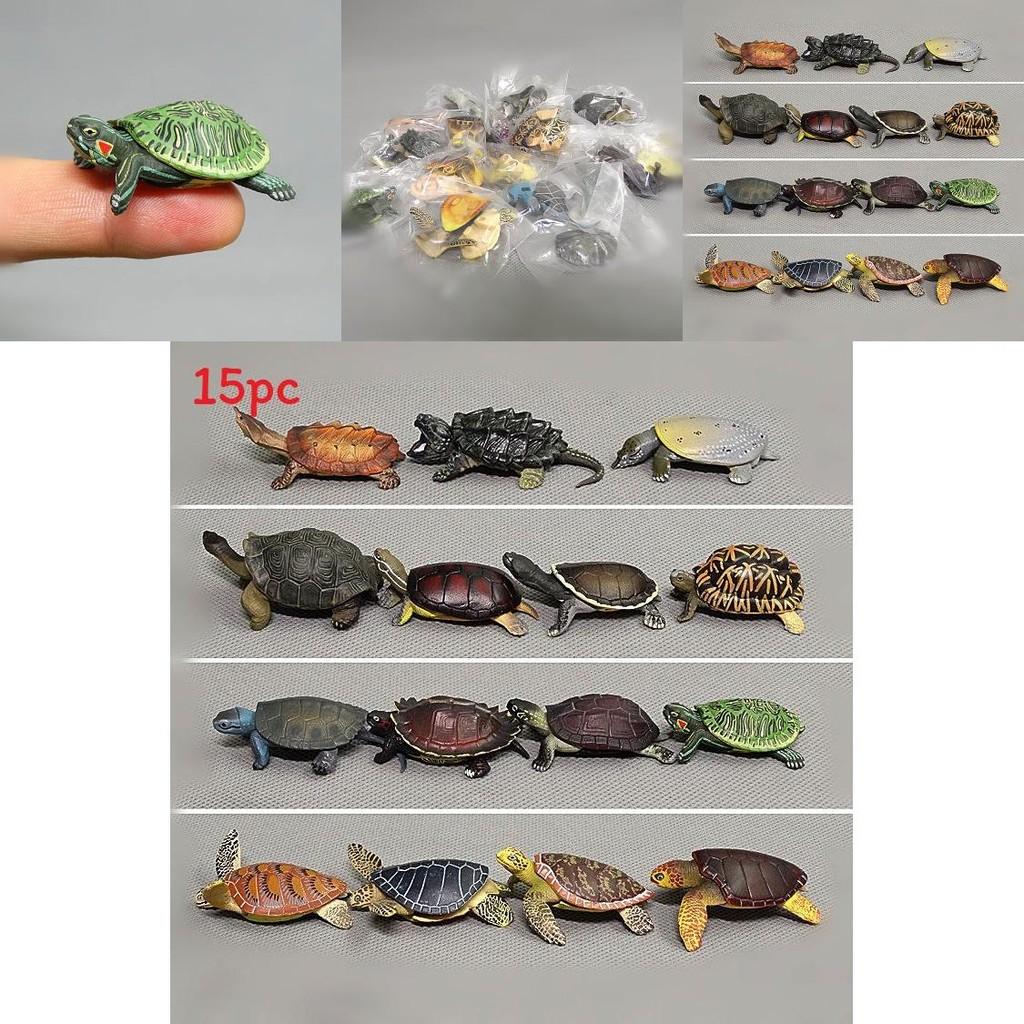 Pvc Ocean Animal Figure Green Sea Turtle Animal Model For Educational Display