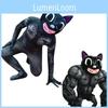 Страшный костюм кота из мультфильма для косплея. Идеально подходит для Хэллоуин-вечеринки и тематических мероприятий!