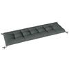 Pallet Cushion Removable Seat Cushion With Fastening Straps Pallet Pad For Most Loungers 198x65x13cm Dark Gray