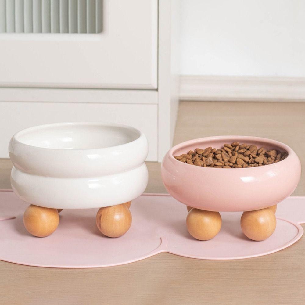 Милая миска для еды и воды для кошек Новейший дизайн Приподнятая миска для питомца Приподнятая круглая миска для котенка Собака