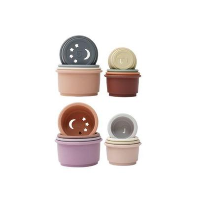 Игрушка-стаканчик Atti Rabbit для детей, силиконовая, для stacking (нанизывания друг на друга), игрушка для развития мелкой моторики малышей