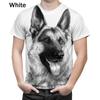 Модная мужская футболка с рисунком собаки, немецкой овчарки, 3D-принт, футболка с короткими рукавами, повседневная 3D-футболка, мужские топы