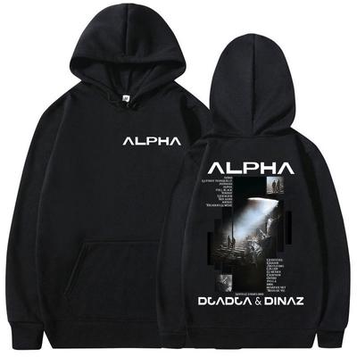 Рэперы Alpha Djadja & Dinaz Тур 2025 Новый Альбом Худи Мужская Одежда Ретро Эстетика Толстовка Мода Высокое Качество Флисовая Худи