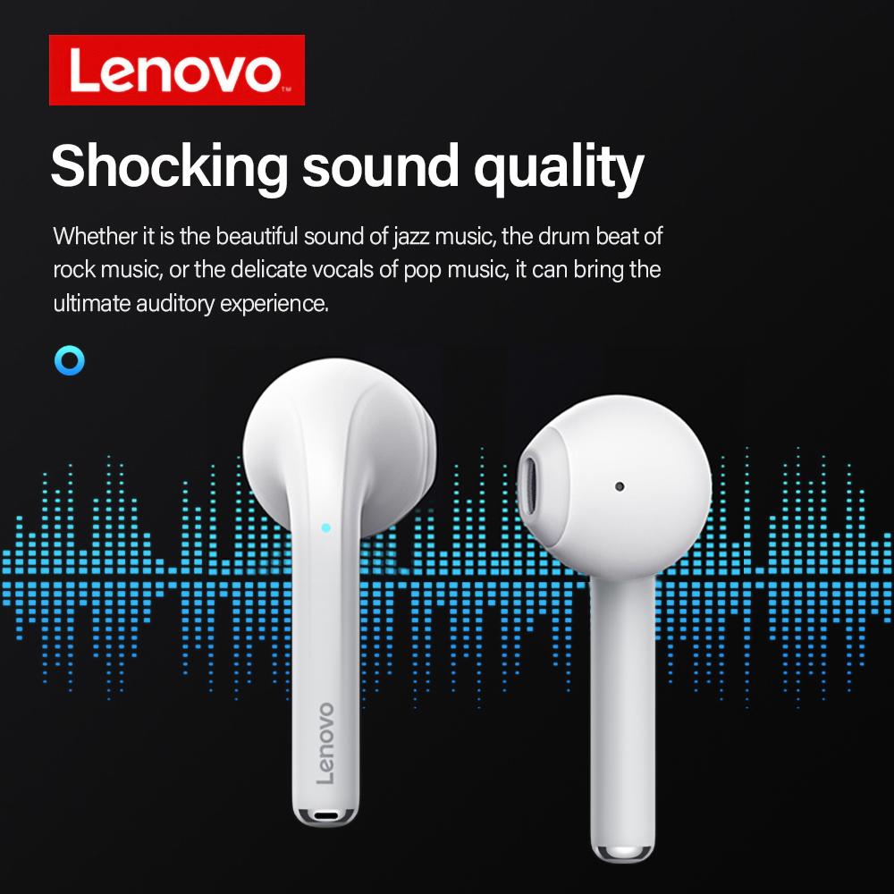 НОВЫЕ беспроводные наушники Lenovo LP50 TWS, Bluetooth 5,0, двойное стерео шумоподавление, басовое сенсорное управление, длительный режим ожидания