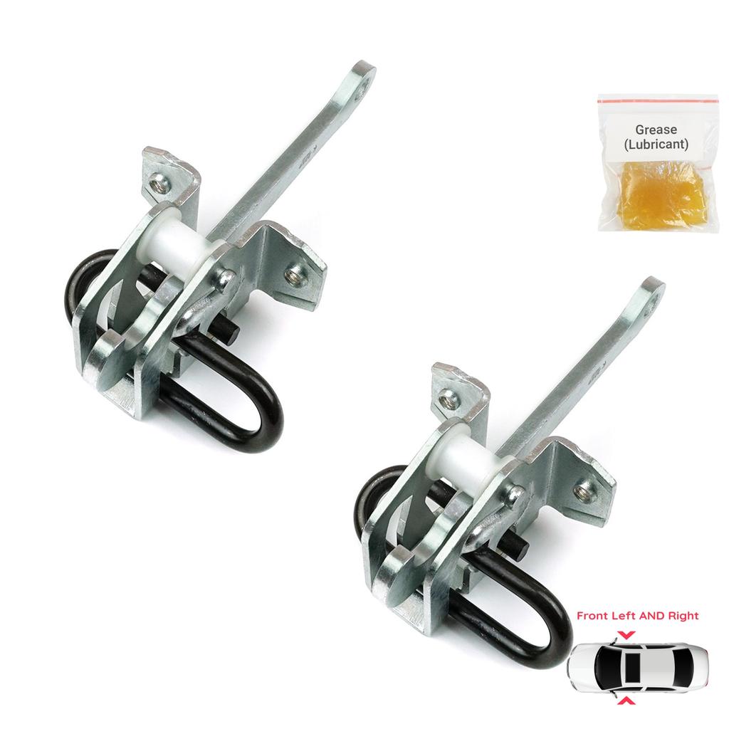 BDP1063-1 2 Pieces Front Left AND Right Door Catch Hinge Brake Stop Check Strap Limiter Lever Arm for BMW 3 Series E36 1990-2000 51218165005