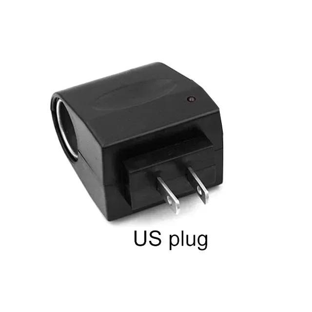 Адаптер прикуривателя автомобиля AC 220 В в DC 12 В EU US Plug Converter Адаптер для настенной розетки Автоматический преобразователь Автомобильный аксессуар