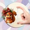 Squirrel Advent Calendar 2025 24-Day Christmas Countdown Calendar with 24 2D Acrylic Squirrel Ornaments
