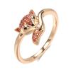 Kinel Rose Gold Color Fox Rings For Women