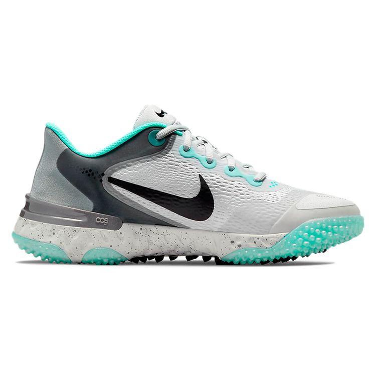 Nike Alpha Huarache Elite 3 Turf Photon Dust Dynamic Turquoise Women Sneakers Grey Smoke-Grey Black CU8403-003