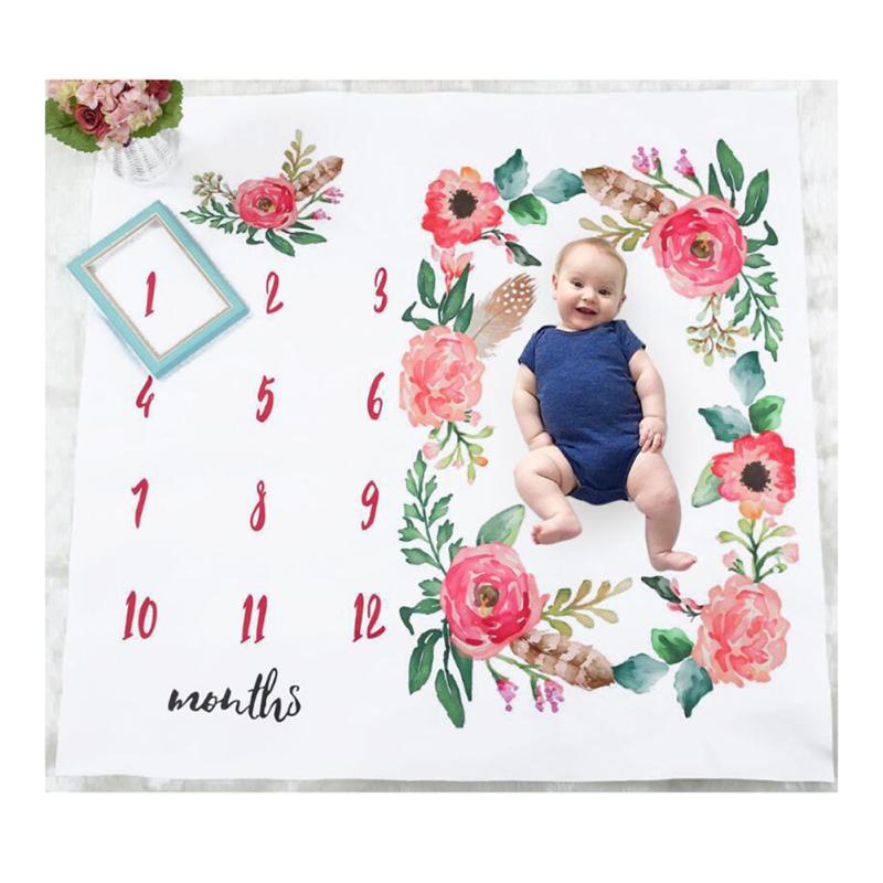 Горячий! Ткань для детской фотографии, одеяло для ежемесячного роста, реквизит для фотосъемки, фон