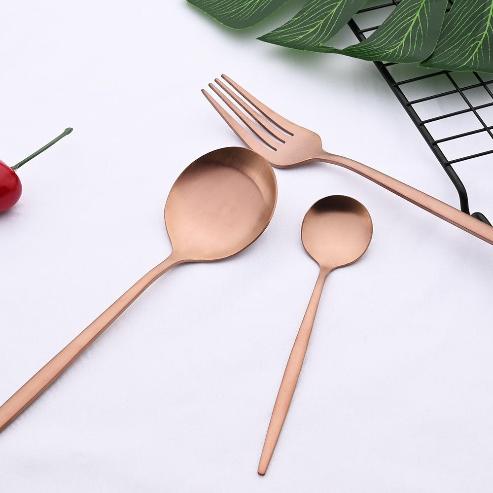 32Pcs Gold Dinnerware Stainless Steel Cutlery Set Knives Fork Tea Spoon Dinner Silverware Set Service 8 Kitchen Tableware Gift Set