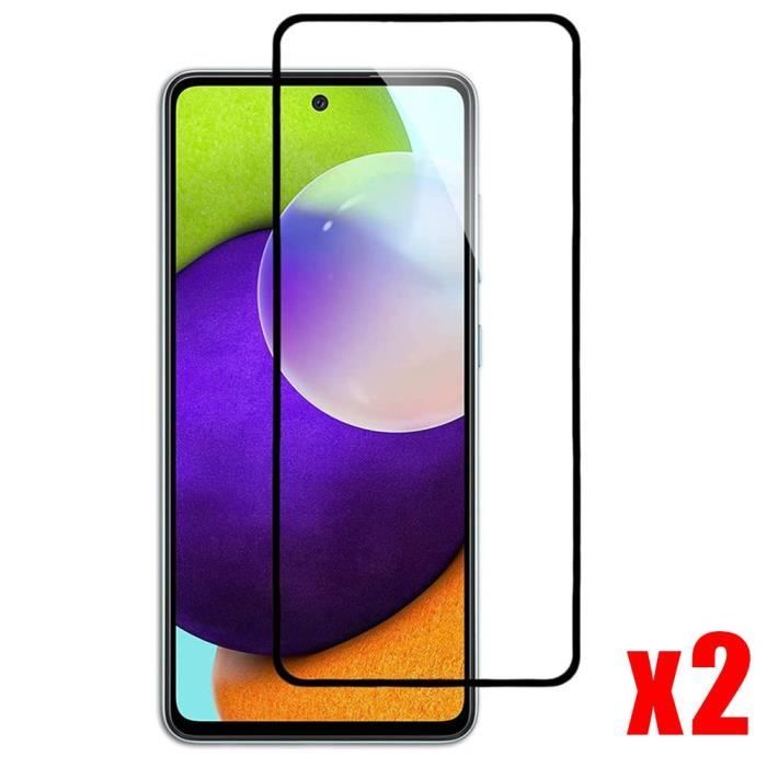 Verre trempé intégral pour Samsung A52 5G - PROSHOP - Pack de 2 Films - Anti rayure - Haute résistance