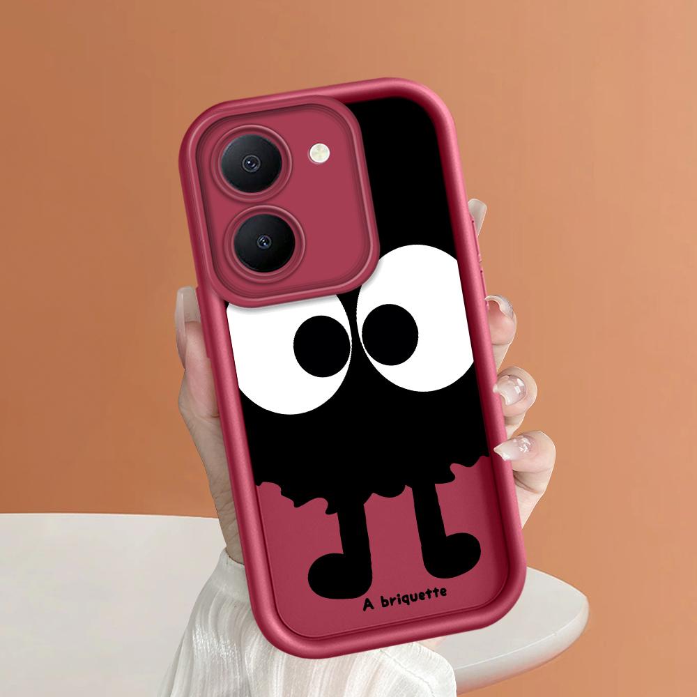 Мягкие силиконовые квадратные лестницы с мультяшным узором, полное покрытие, защита камеры, противоударный чехол для iPhone Infinix Tecno Vivo