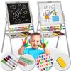 Ricokids Magnetic Chalkboard Rotating Board - Gray