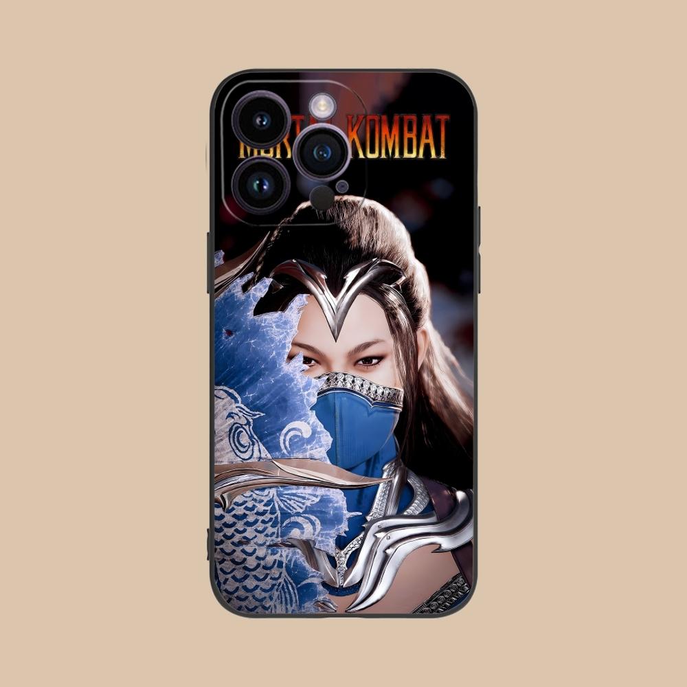 Чехол для мобильного телефона Mortal Kombat Kitana для iPhone 16 15 14 13 12 11 X XR XS 8 7 Pro Max Plus Mini Черный Чехол-Оболочка для Телефона