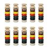 Miniature Japanese Traditional Wooden Daruma Drop Toy H X W X Set of for Commercial Use (9cm 2.5cm 2.5cm D), 10,