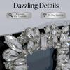 Heavy Industry Diamond-encrusted Square Sunglasses, Retro Luxury Party Dinner Nightclub Exaggerated Stage-styling Sunglasses