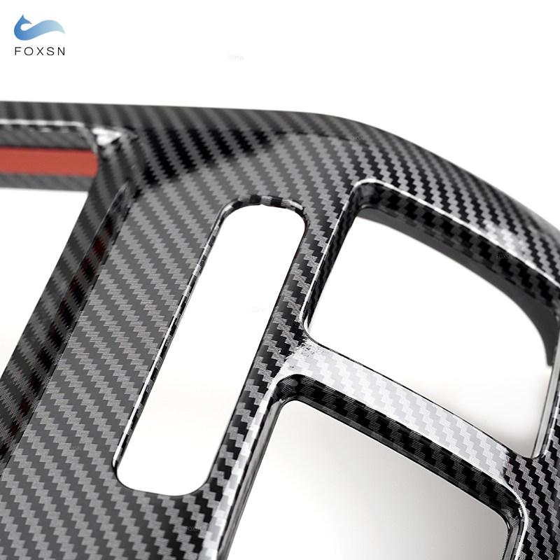 Для VW Golf 6 MK6 2008-2013 автомобильный центральный подлокотник, задняя крышка для кондиционера, накладка, аксессуары из углеродного волокна