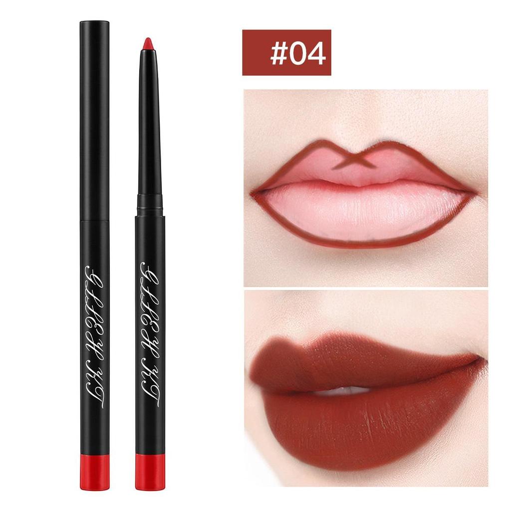 Водостойкая матовая подводка для губ, красный контурный оттенок, губная помада, стойкая антипригарная чашка, увлажняющая косметика для губ