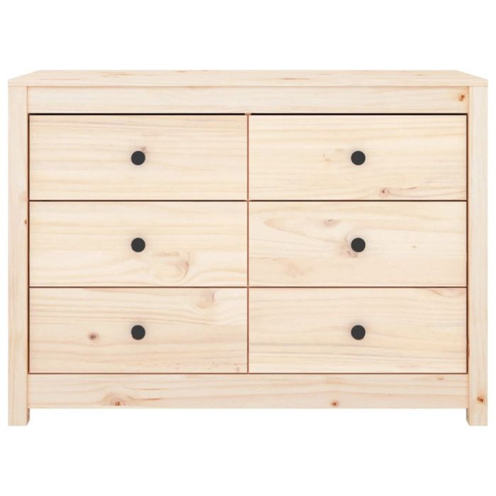 821764 vidaXL Armoire latérale 100x40x72 cm Bois de pin massif