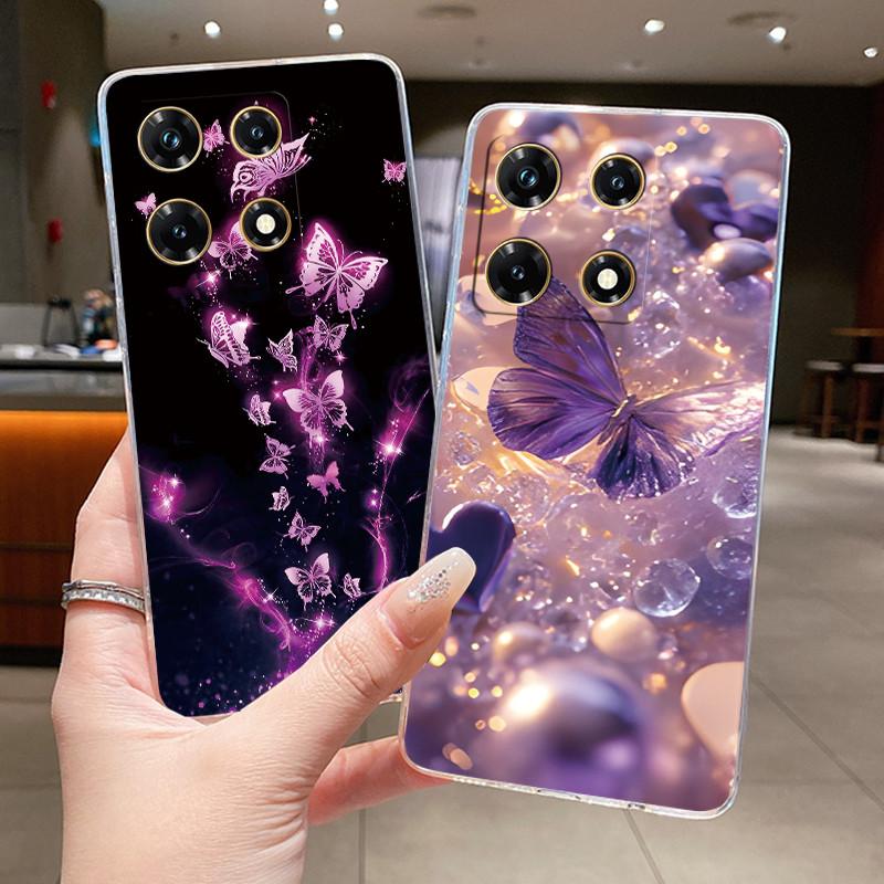 Чехлы для Infinix Note 30 Pro Чехол-бампер с цветочным рисунком для Note 30 VIP Для Infinix Note 30 5G X6711 Note30 4G Мягкий силиконовый ТПУ чехол