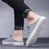 Летняя мужская обувь из парусины, повседневные мужские тапочки, дешевая обувь в корейском стиле, мужские тапочки для взрослых, высокое качество, модные шлепанцы, распродажа 2024 года