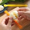 6Pcs Egg Slicer with Dual Blades Flower & Geometric Shape Cutter for Hard Boiled Eggs BPA-Free Plastic Kitchen Gadget for Salads Bento Box