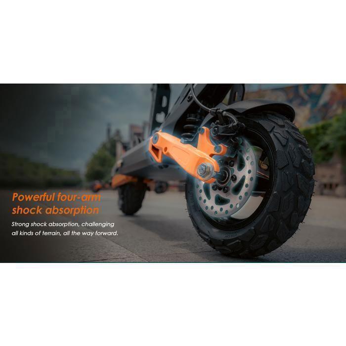 Kukirin G2 Pro - Scooter électrique - Moteur 1000 W - Batterie 48 V 15,6 Ah - Max 45 km/h - Autonomie 58 km - 9'' pouces