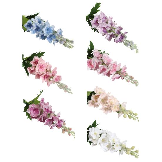 Artificial Flowers Adjustable Plastic Branches Silk Cloth Petals Realistic Violet Design Imitation Flower Wedding Halls Home Decor