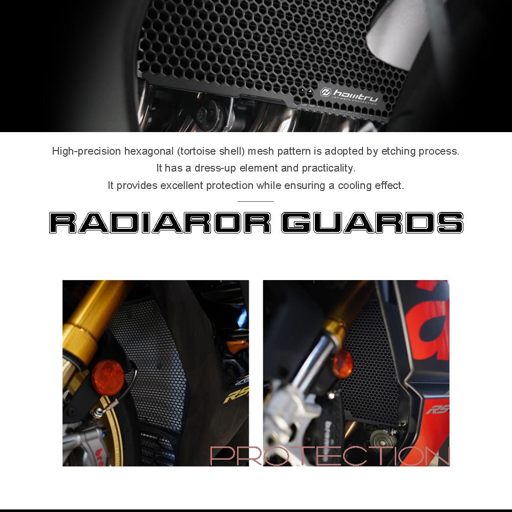 Motorcycle Radiator Grille Guard Cover Protective Water Tank Cooler Protector For BMW S1000R S1000RR S1000XR 2019-2025