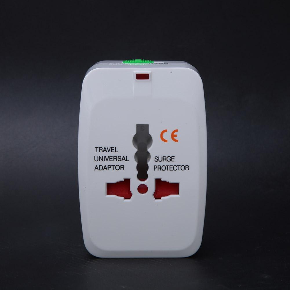 Flame Retardant ABS Single USB International Travelling Power Plug Adapter AC 100 240V 10A