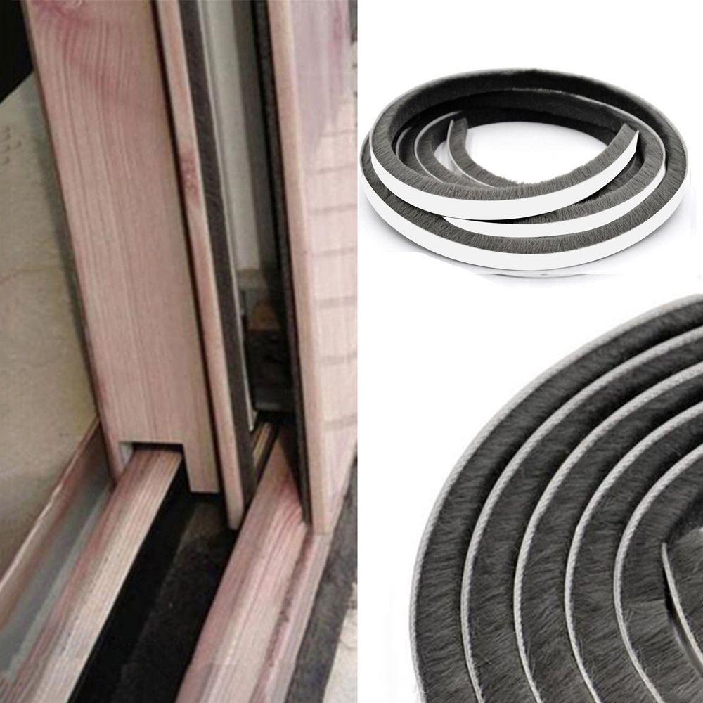 5M Wall Tape Door Strip Brush Door and window seal Pile Weatherstrip Self Adhesive Sealing Strip