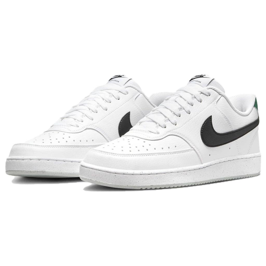 Nike Court Vision Low Next Nature Белые малахитовые мужские кроссовки Черные DH2987-110