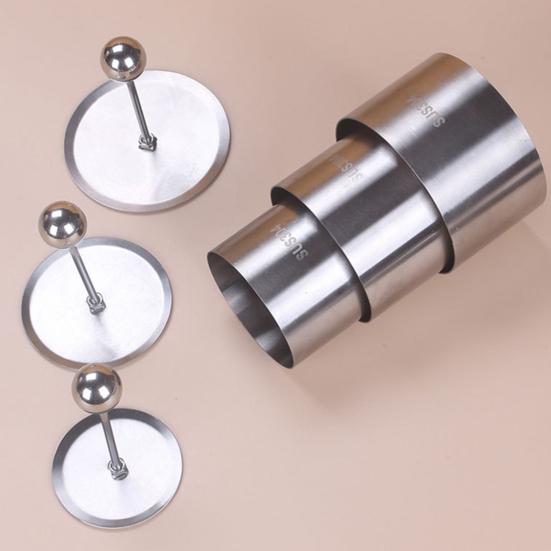 Кольцо для выпечки торта из нержавеющей стали, бесшовное, круглое, формы для муссовых тортов с толкателями и подъемниками, кухонный инструмент для выпечки для домашней пекарни